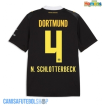 Camisa de time de futebol Borussia Dortmund Nico Schlotterbeck #4 Replicas 2º Equipamento 2026-27 Manga Curta